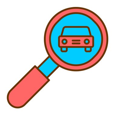 otomobil modern simge vektör illüstrasyonu