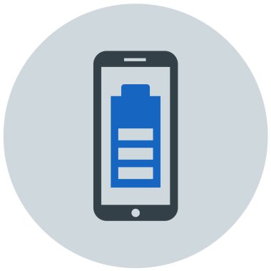 Cep telefonu. Web simgesi basit illüstrasyon