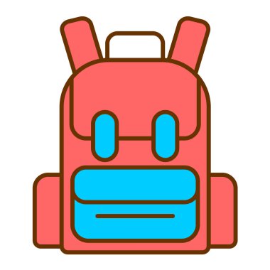 sırt çantası vektör resimleme