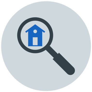 real estate icon isolated on white background