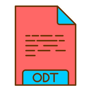 dosya biçimi simgesi, vektör illüstrasyonu