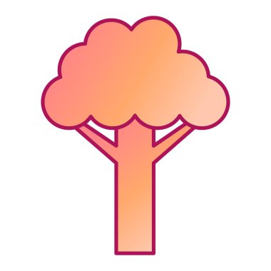 ağaç simgesi vektör illüstrasyonu