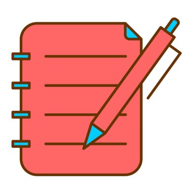 kalem ve kalem ikonu vektör illüstrasyon tasarımı