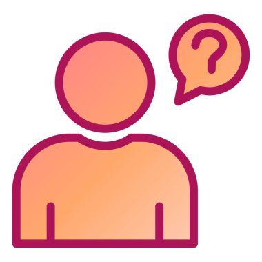 kullanıcı. Web simgesi basit illüstrasyon