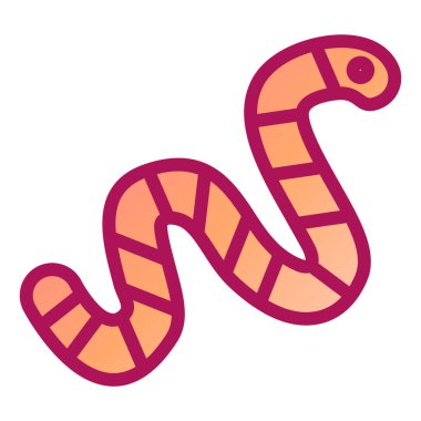 Tatlı yılan simgesinin vektör çizimi