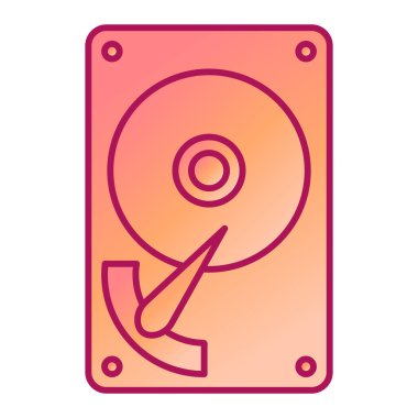 vektör düz disk simgesi