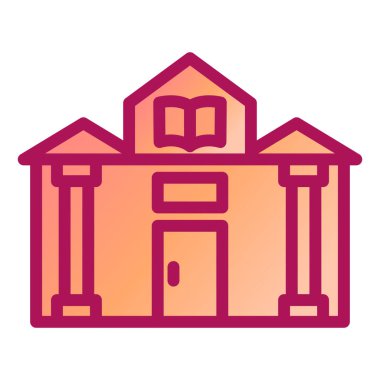 Bina. Web simgesi basit tasarım