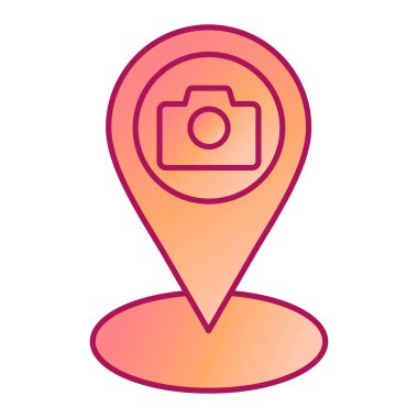 konum pin imleci ikon vektör illüstrasyon tasarımı