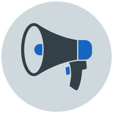 Megafon. Web simgesi basit illüstrasyon