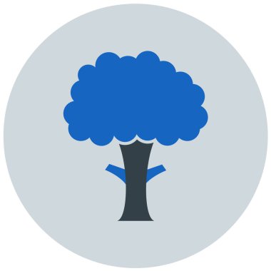 Ağaç. Web simgesi basit illüstrasyon