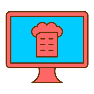 çevrimiçi eğitim vektörü simgesi modern basit illüstrasyon