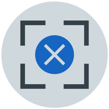 düz vektör simgesini iptal et