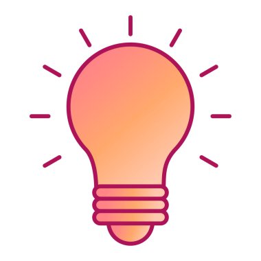 ampul simgesi vektör illüstrasyonu