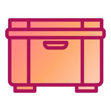 Mobilya simgesinin vektör illüstrasyonu