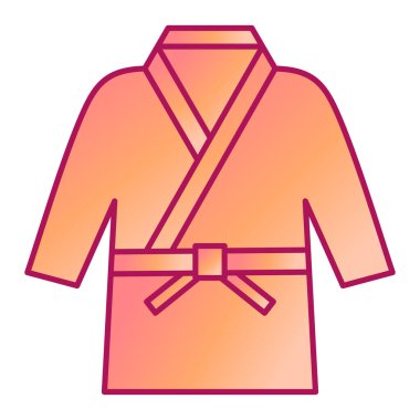 Ceket ikonu. Web için kıyafet vektör sembolünün basit bir illüstrasyonu