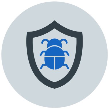 Kalkan. Web simgesi basit illüstrasyon