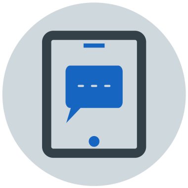 Konuş. Web simgesi basit illüstrasyon