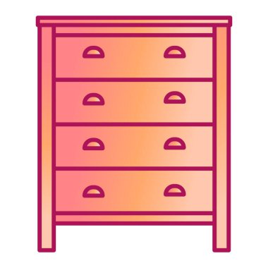 Kabine ikonu vektör illüstrasyonu