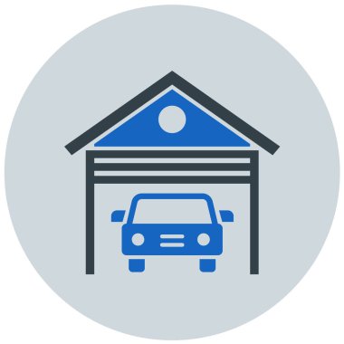 Araba garajı. Web simgesi
