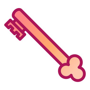 Bir kemik simgesinin vektör illüstrasyonu