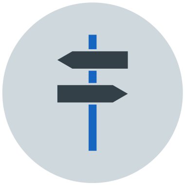 Yön. Web simgesi basit illüstrasyon