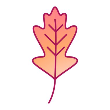 Yaprak ikonu vektör illüstrasyonu