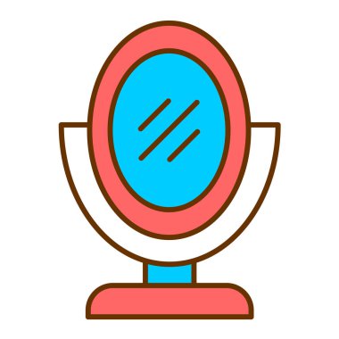 ayna vektörü ince çizgi simgesi