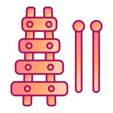 ksilofon vektör renk simgesi