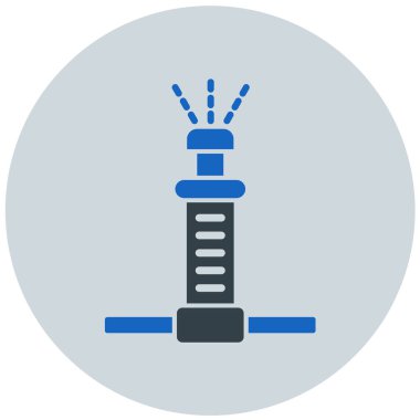 Fıskiye modern simge vektör illüstrasyonu