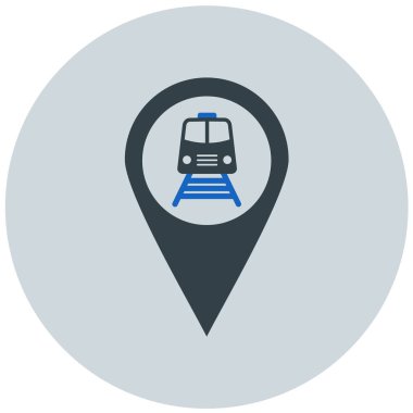 ulaşım vektörü düz simgesi