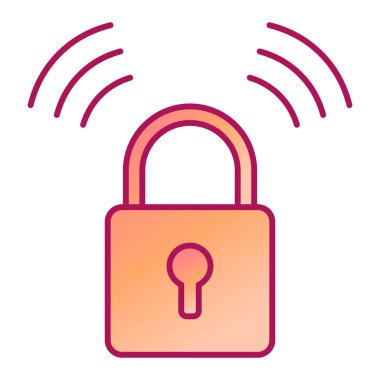 asma kilit ikon vektör çizimi