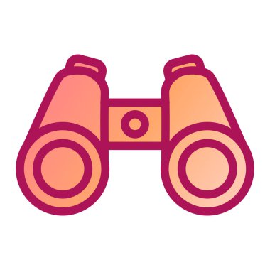 dürbün simgesi vektör illüstrasyonu