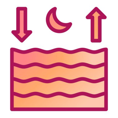 Su. Web simgesi basit illüstrasyon