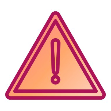 uyarı işareti simgesi, vektör illüstrasyonu