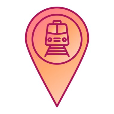 tren simgesi vektör illüstrasyonu