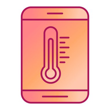 termometre simgesi vektör illüstrasyonu