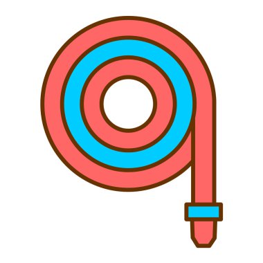 Hortum modern simge vektör çizimi 