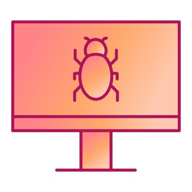 Virüs ikonu vektör illüstrasyonu