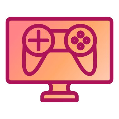 Video oyunu konsol vektör illüstrasyonu