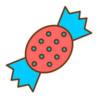 Şeker ikonu vektör illüstrasyonu