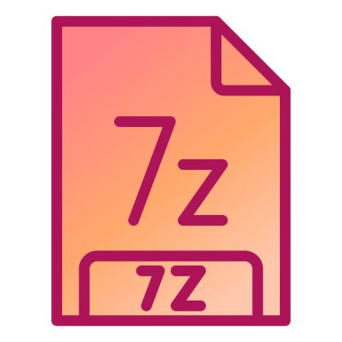 dosya biçimi simgesi, vektör illüstrasyonu