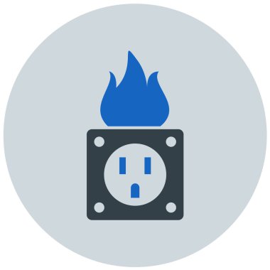 Güç. Web simgesi basit illüstrasyon