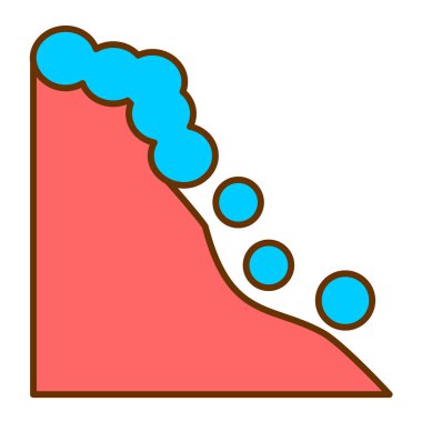 Çizgi film simgesinin vektör çizimi