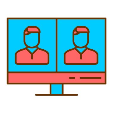 kullanıcı arayüzü vektörü ince çizgi simgesi