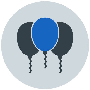 Balonlar. Web simgesi basit illüstrasyon
