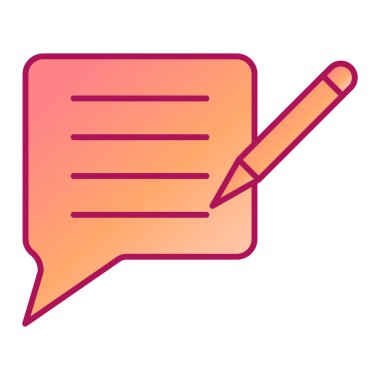 Sohbet mesajı ikonu vektör illüstrasyon tasarımı