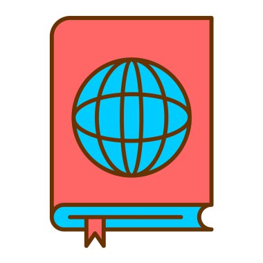 kitap simgesi vektör illüstrasyonu