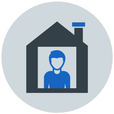 Ev. Web simgesi basit illüstrasyon