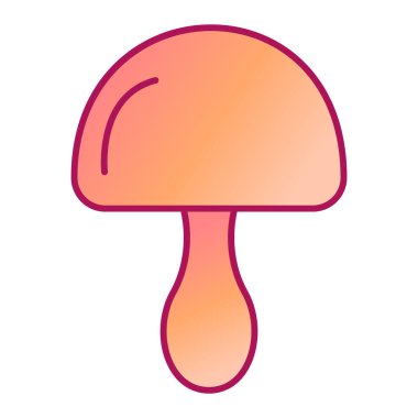 mantar izole vektör illüstrasyon tasarımı