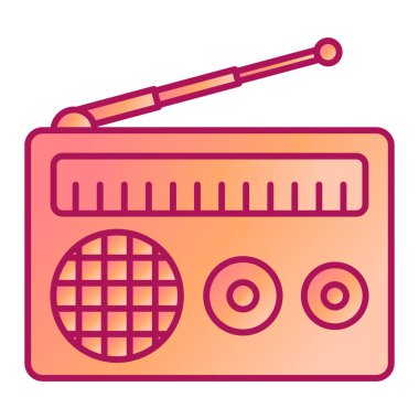 radyo simgesi vektör illüstrasyonu